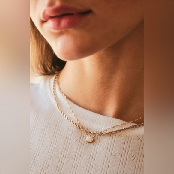 Free People Dainty Gold Postcard Necklace and Patch Set - Picture 1 of 5